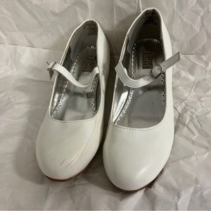 Simply Styled Youth Girls' White Sparkling Heel Shoes Size 3.